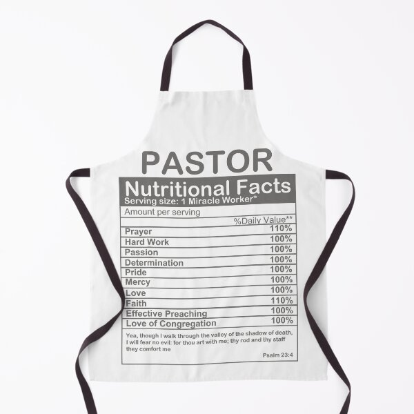 Item preview, Pastor Nutritional Facts Funny Pastor Appreciation Cool Preacher designed and sold by Abaddon-art.