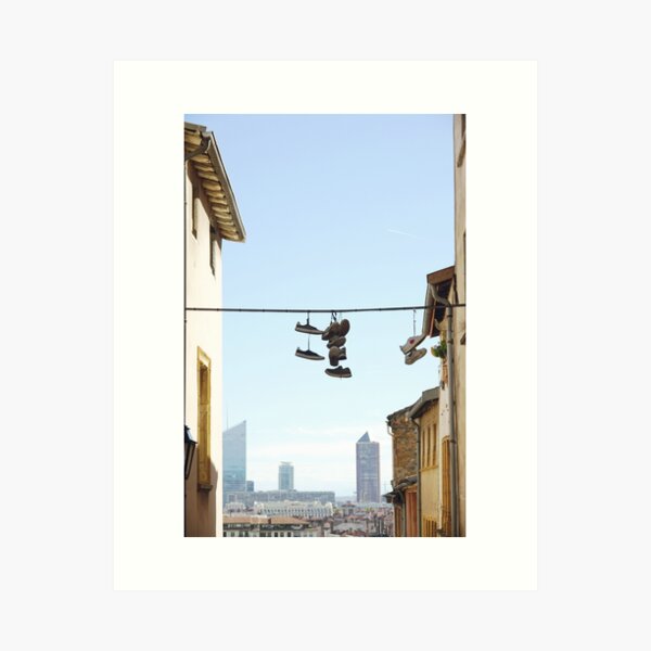 Item preview, Shoes Hanging From Wire in Lyon City of France designed and sold by CarolinaReina.