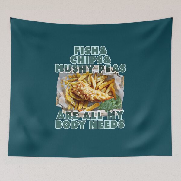 Item preview, Fish and Chips and Mushy Peas (Ian Dury Inspired) designed and sold by Fanarchist.