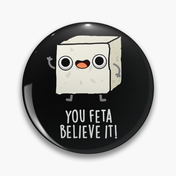 Item preview, You Feta Believe It Funny Cheese Puns (Dark BG) designed and sold by punnybone.