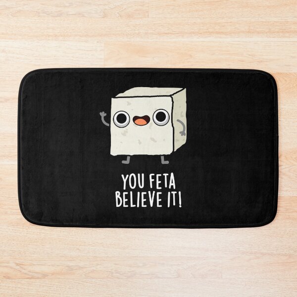 Item preview, You Feta Believe It Funny Cheese Puns (Dark BG) designed and sold by punnybone.