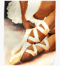Afroamerikaner-Ballerina En Pointe Poster