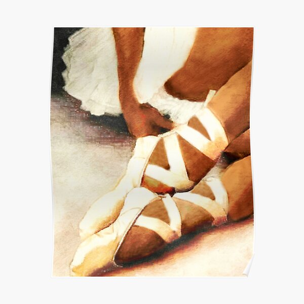 African American Ballerina En Pointe Poster