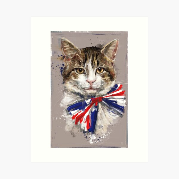 Item preview, Projekt Caturday – Larry, die Katze (Ober-Mäusejäger des Kabinettsbüros) designed and sold by Whizbang Meow.