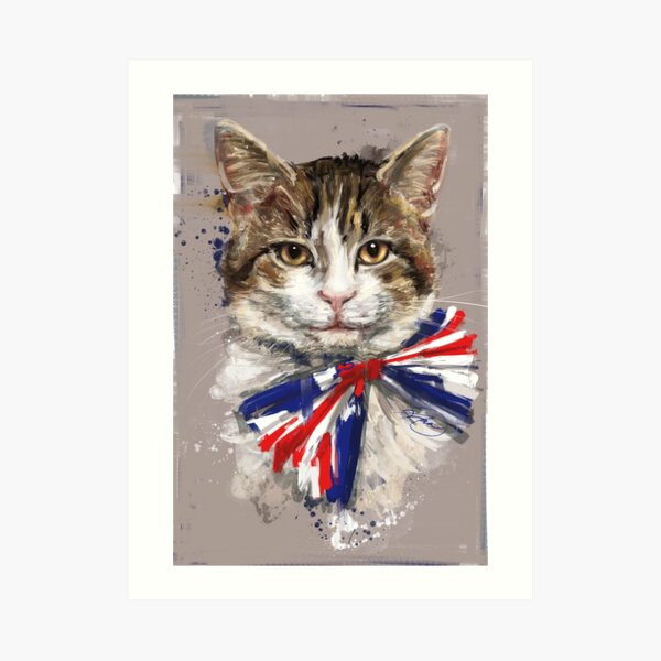 Project Caturday - Larry The Cat (Chief Mouser of The Cabinet Office) Art Print