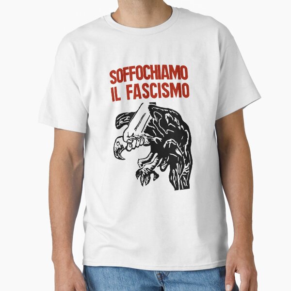 Vista previa del artículo con la obra «Impresión antifascismo italiano vintage (fascismo sofocado)», diseñado y vendido por Go-Postal.