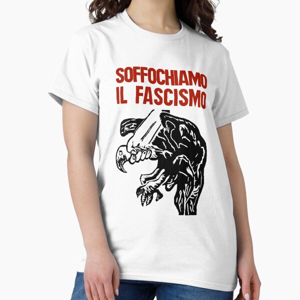 Vista previa del artículo con la obra «Impresión antifascismo italiano vintage (fascismo sofocado)», diseñado y vendido por Go-Postal.