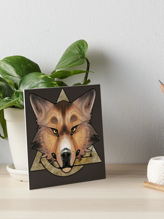 Brown Wolf Therian Pride Sticker for Sale by Elle Abell