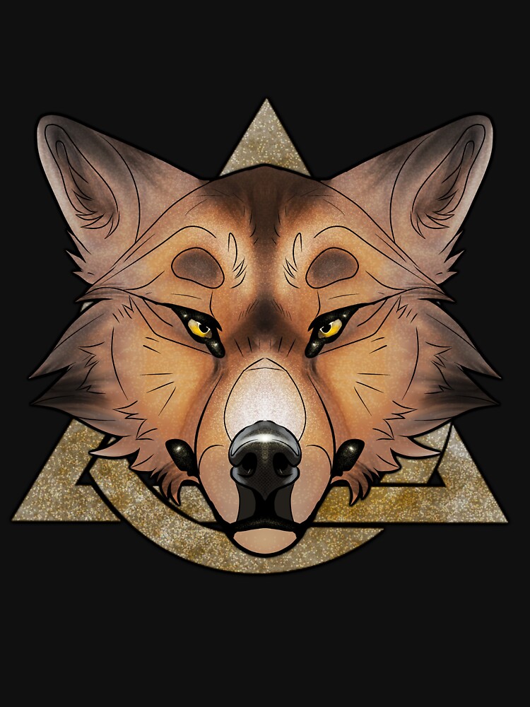 Brown Wolf Therian Pride Sticker for Sale by Elle Abell