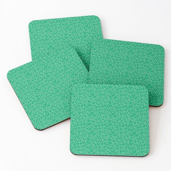 Item preview, Green Love Heart Pattern  designed and sold by sweary12.