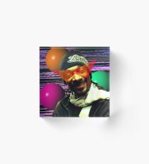 Vaporwave Aesthetic Snoop Dogg Acrylic Block