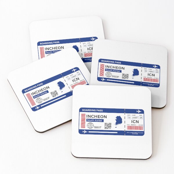 Item preview, Incheon Flight Ticket Boarding Pass Travel designed and sold by Supra Designs.
