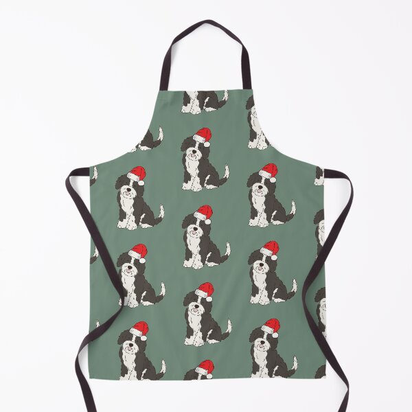 Item preview, Sheepadoodle Christmas Santa Sheeppoo Doodle Dog Holiday designed and sold by thepawster.