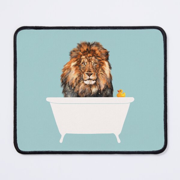 Item preview, Lion in Bathtub designed and sold by bignosework.