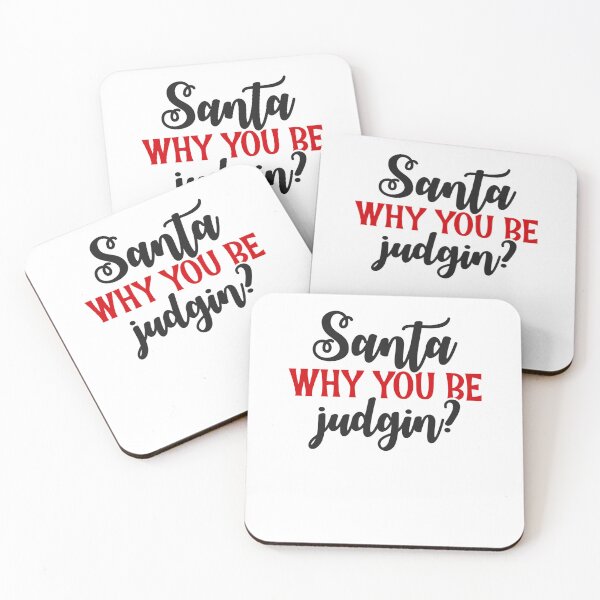 Item preview, Santa Why you be Judging Funny Santa Claus Christmas designed and sold by mkzmerch.