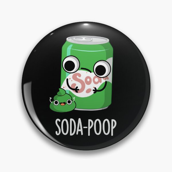 Item preview, Soda Poop Funny Drink Puns (Dark BG) designed and sold by punnybone.