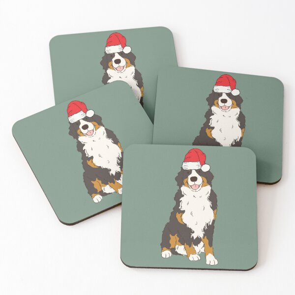Item preview, Bernese Mountain Dog Christmas Santa Berner BMD Dog Holiday designed and sold by thepawster.