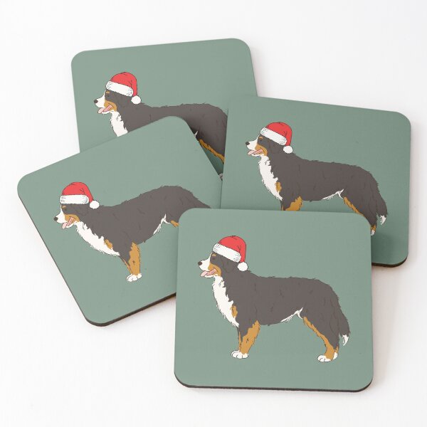 Item preview, Bernese Mountain Dog Christmas Santa Berner BMD Dog Holiday designed and sold by thepawster.