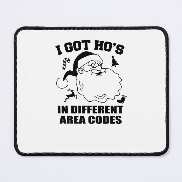 Item preview, I Got Ho's in Different Area Codes Funny Rapper Santa Claus designed and sold by mkzmerch.