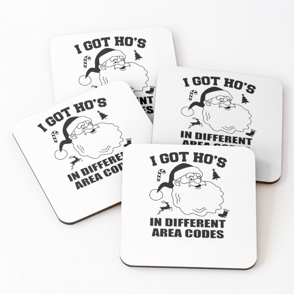 Item preview, I Got Ho's in Different Area Codes Funny Rapper Santa Claus designed and sold by mkzmerch.