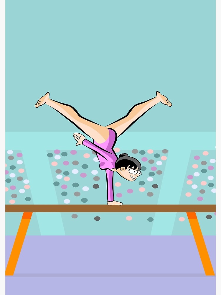 Affiche Gymnastique La Poutre
