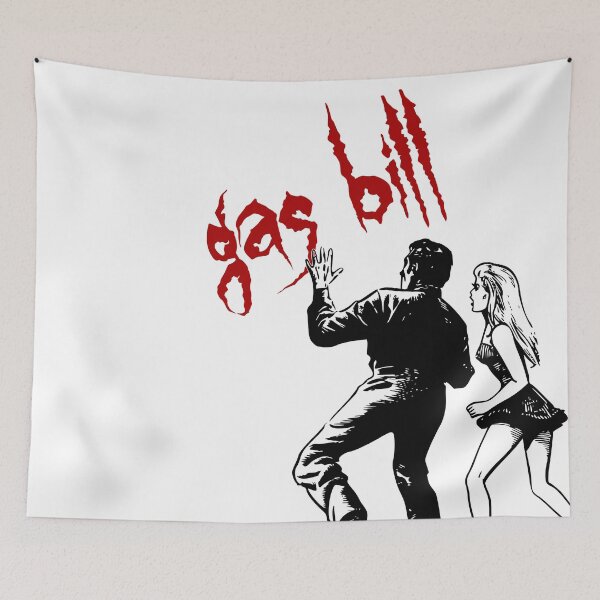 Item preview, 'Gas Bill' Modern Horror Story - Retro Design for T-shirts, mugs, phone cases and other accessories designed and sold by Ridiculam Toga.