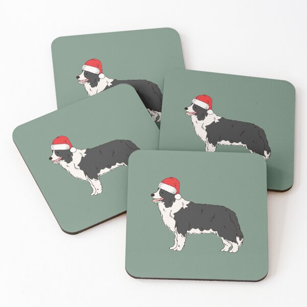 Item preview, Border Collie Christmas Santa Dog Holiday designed and sold by thepawster.
