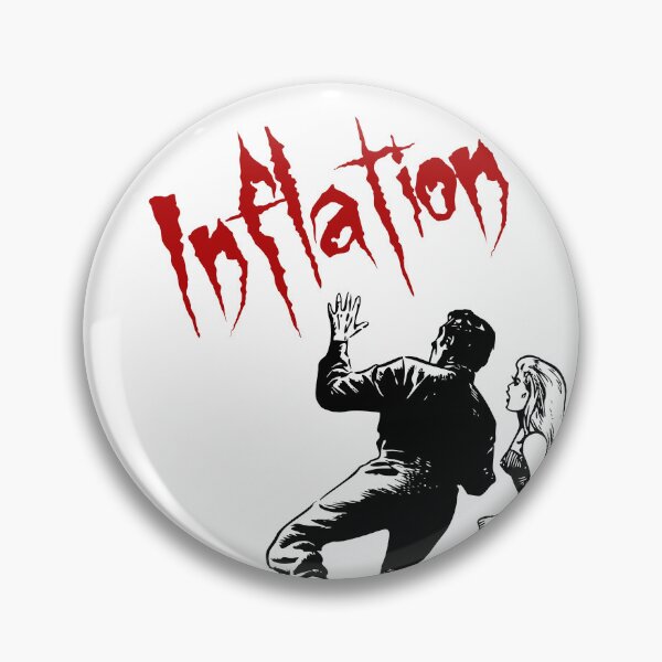 Item preview, 'Inflation' Modern Horror Story - Retro Design for T-shirts, mugs, phone cases and other accessories designed and sold by Ridiculam Toga.