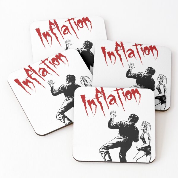 Item preview, 'Inflation' Modern Horror Story - Retro Design for T-shirts, mugs, phone cases and other accessories designed and sold by Ridiculam Toga.