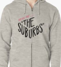 Arcade fire The suburbs logo Zipped Hoodie