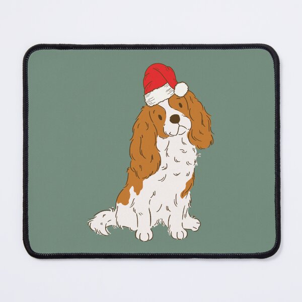 Item preview, Blenheim Cavalier King Charles Spaniel Christmas Santa Cavie Dog Holiday designed and sold by thepawster.