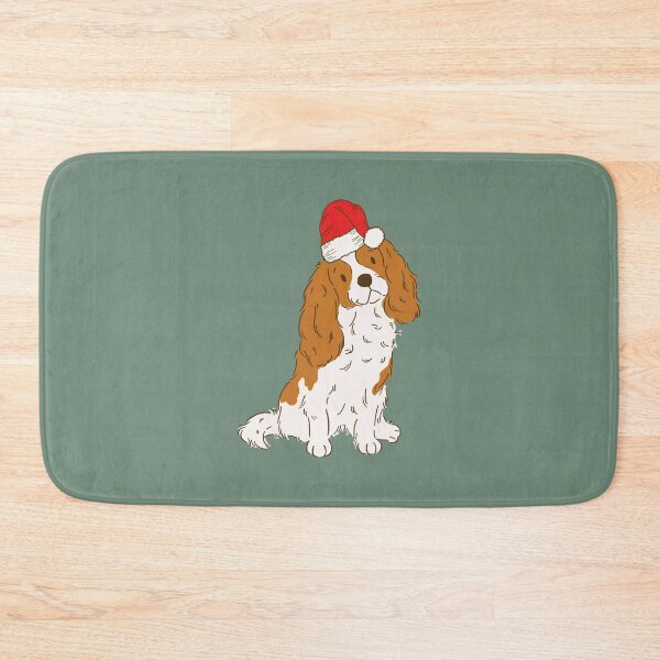 Item preview, Blenheim Cavalier King Charles Spaniel Christmas Santa Cavie Dog Holiday designed and sold by thepawster.