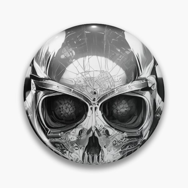 Artikelvorschau, Gothic Chrome Skull entworfen und verkauft von CartoonrBOY.