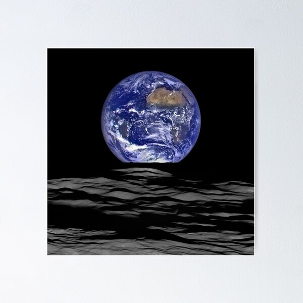 Aperçu de l'œuvre Lever de Terre, Lunaire La Terre se lève sur la Lune créée et vendue par Glimmersmith.