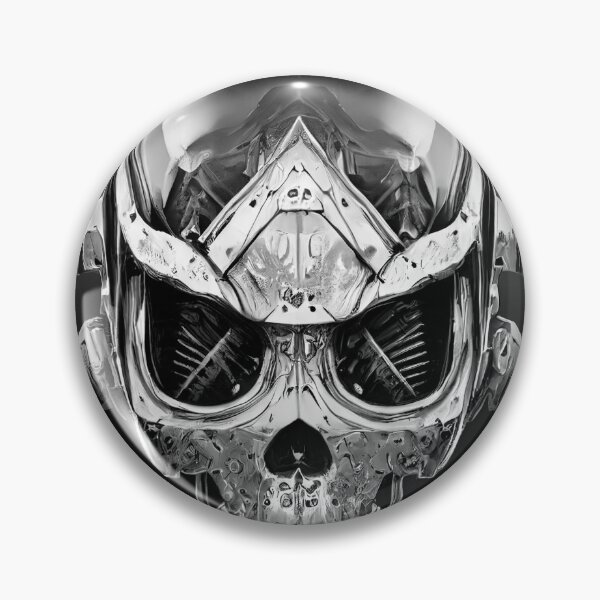 Artikelvorschau, Gothic Chrome Skull entworfen und verkauft von CartoonrBOY.