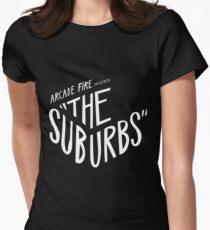 Arcade fire The Suburbs logo Women's Fitted T-Shirt
