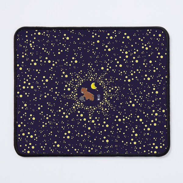 Item preview, Mama Bear/Papa Bear and Baby Bear with Rocks on Starry Moonlit Sky designed and sold by LawsonFabrics.