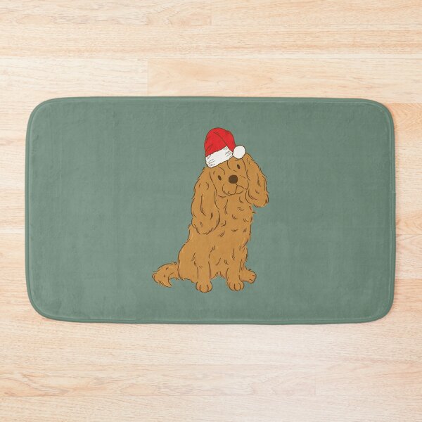Item preview, Ruby Cavalier King Charles Spaniel Christmas Santa Cavie Dog Holiday designed and sold by thepawster.