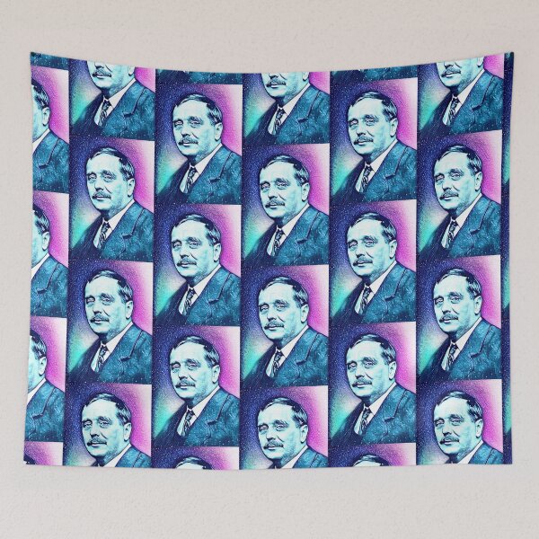 Item preview, H G Wells Artwork | H G Wells Portrait | H G Wells Wall Art  designed and sold by Suyogsonar25.