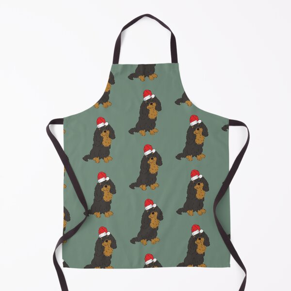 Item preview, Black and Tan Cavalier King Charles Spaniel Christmas Santa Cavie Dog Holiday designed and sold by thepawster.