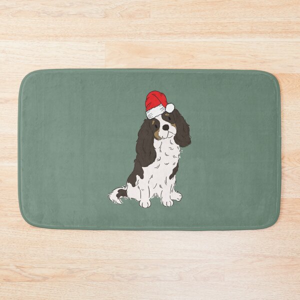 Item preview, Tri Color Cavalier King Charles Spaniel Christmas Santa Cavie Dog Holiday designed and sold by thepawster.
