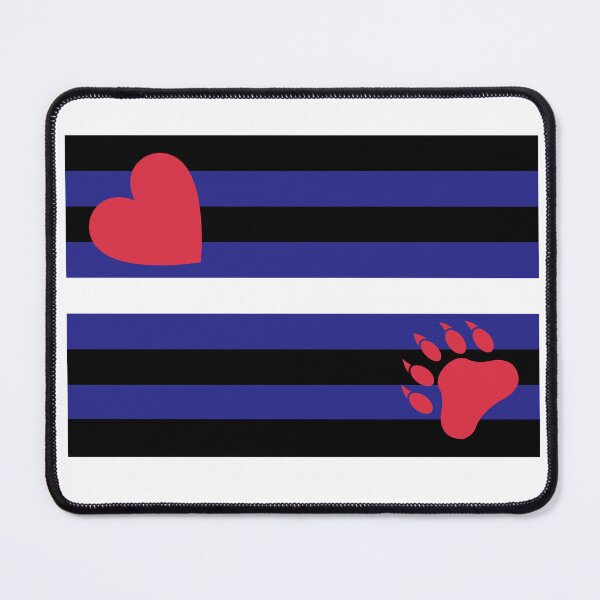 Item preview, WOOFZ® Leather Pride Flag with Bear Paw Claw designed and sold by woofz.
