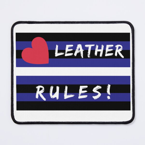 Item preview, WOOFZ® Leather Pride Flag with Leather Rules! Written. designed and sold by woofz.