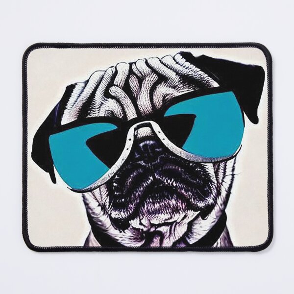 Item preview, Cool Pug Wearing Sunglasses designed and sold by DreamScheme.
