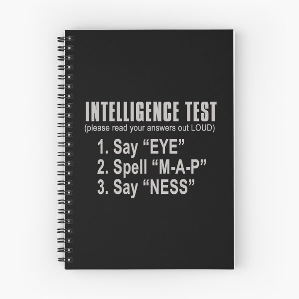 Item preview, Intelligence Test Say Eye M A P Ness Funny Dad Joke designed and sold by ArcWarden-art.