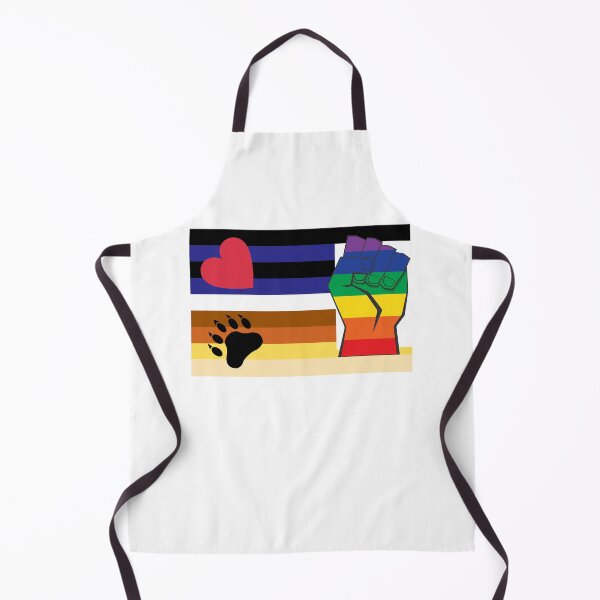 Item preview, WOOFZ® Leather and Bear Pride Flag Clenched Fist designed and sold by woofz.