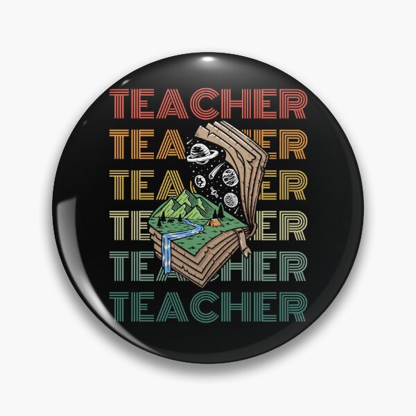 Item preview, Teacher With Geography And Space Book Retro designed and sold by RockBeeDesigns.