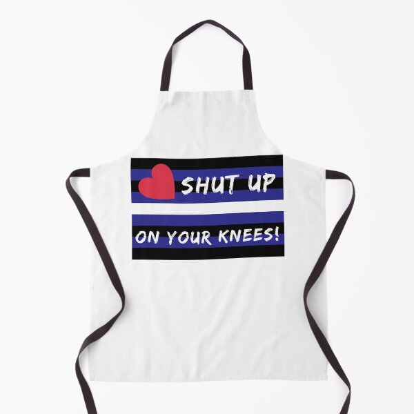 Item preview, WOOFZ® Leather Pride Flag Shut Up On Your Knees designed and sold by woofz.