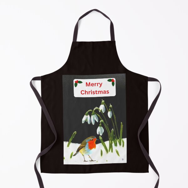 Item preview, Merry Christmas Snowdrops and Robin. designed and sold by Bagsyrose.
