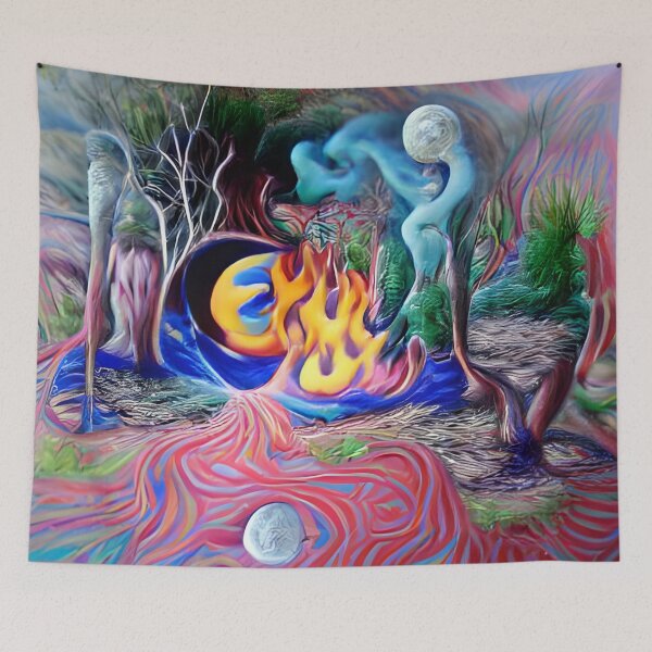 Item preview, Bonfire - Landscape Dreamscape designed and sold by NomadicCreative.